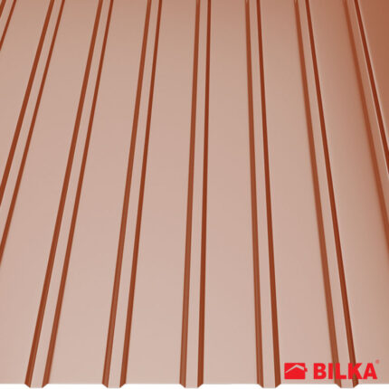 T8 trapézlemez RAL 8004 rézbarna fényes 0,40 mm