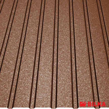 T8 trapézlemez RAL 8004 rézbarna grandemat 0,40 mm