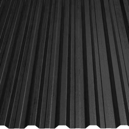 T18 trapézlemez RAL BLACK wood wood 0,40 mm