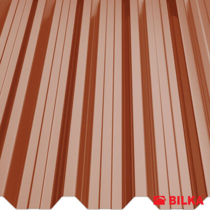 T45 trapézlemez RAL 8004 téglavörös fényes 0,40 mm