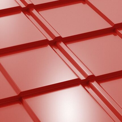 BRITANIC cserepeslemez RAL3000 tűzvörös 0,45 mm Fényes