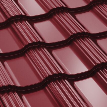 HELLENIC cserepeslemez FÉNYES RAL3005 borvörös 0,45 mm