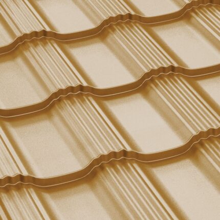 HELLENIC cserepeslemez FÉNYES RAL8003 agyagbarna 0,45 mm