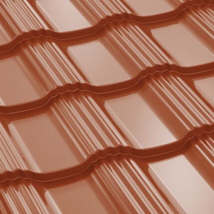 HELLENIC cserepeslemez FÉNYES RAL8004 rézbarna 0,45 mm