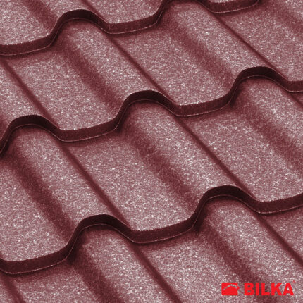 ROMANIC cserepeslemez RAL3005 borvörös 0,45 mm Grandemat