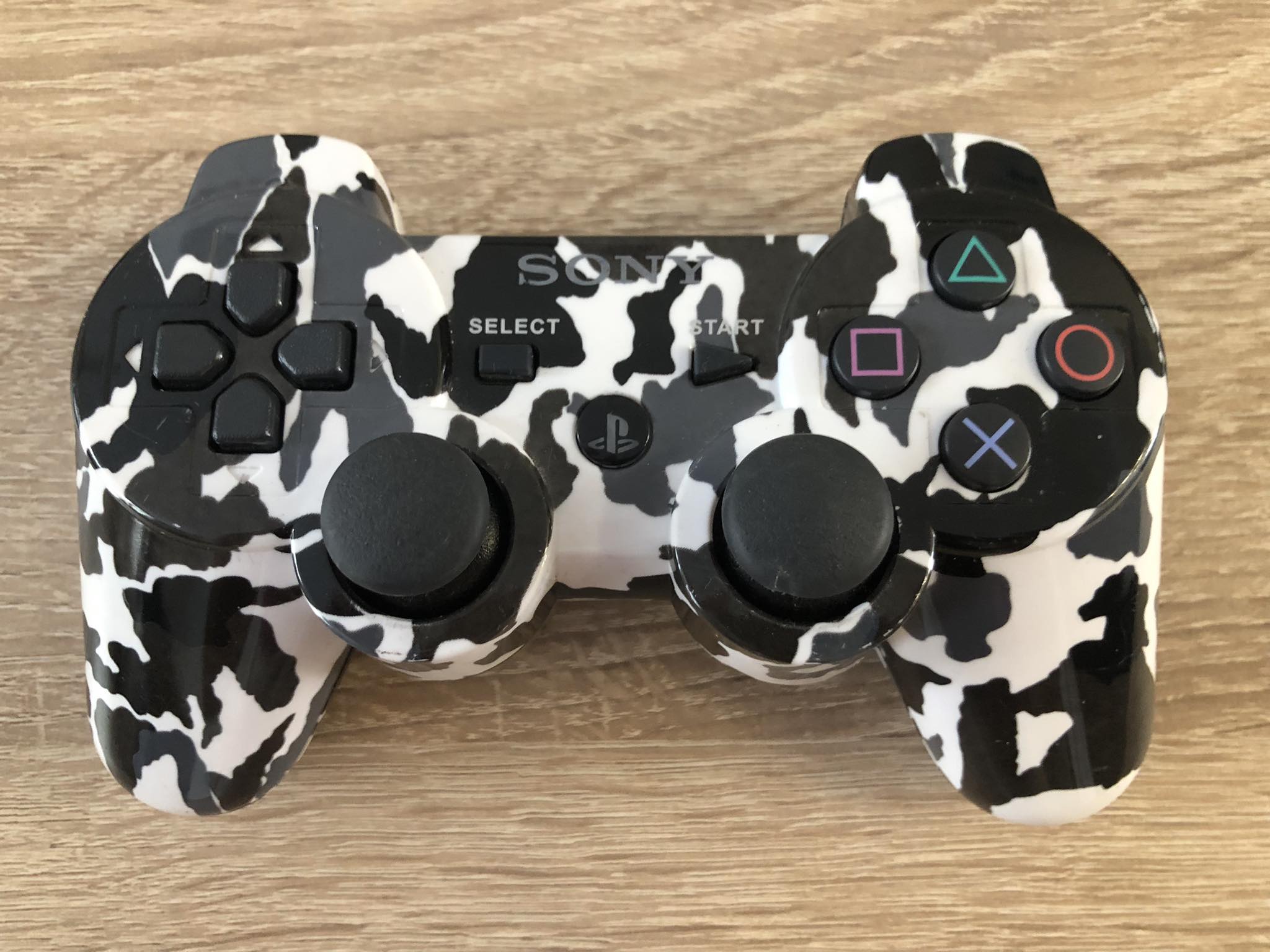 PS3 Gyári Vezeték Nélküli Limitált Fehér Terep Kontroller (Használt)